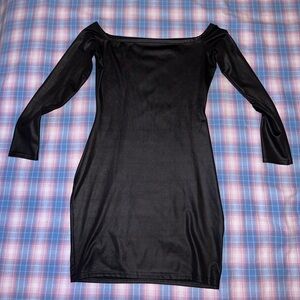 PrettyLittleThing Black Long Sleeve Dress